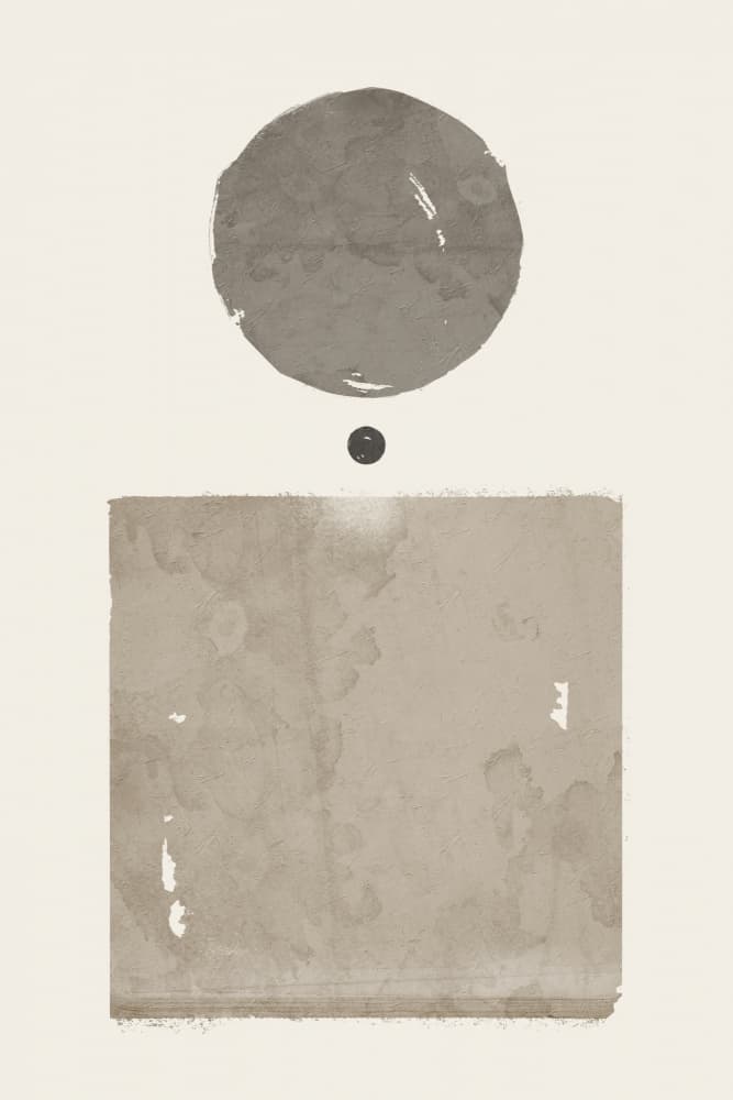 Minimal Geometric Balance by Ema Paraschiv — canvas wall art