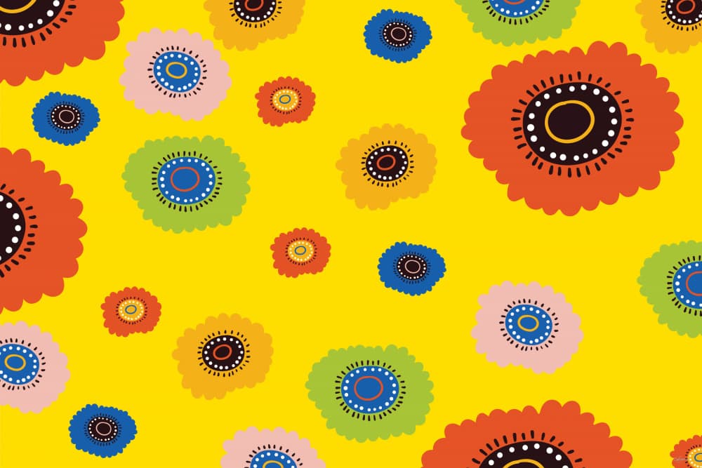 Colorful Abstract Flowers by Sue Skellern — canvas wall art