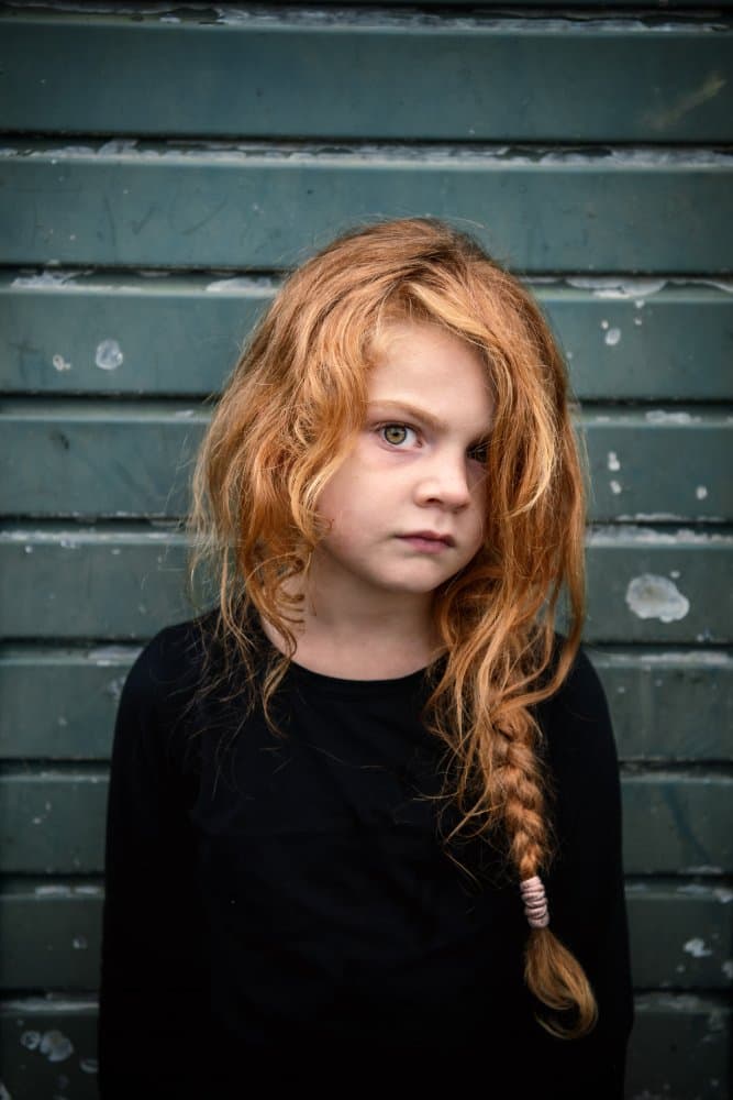 Serious Redhead Girl by Trevor Cole — canvas wall art