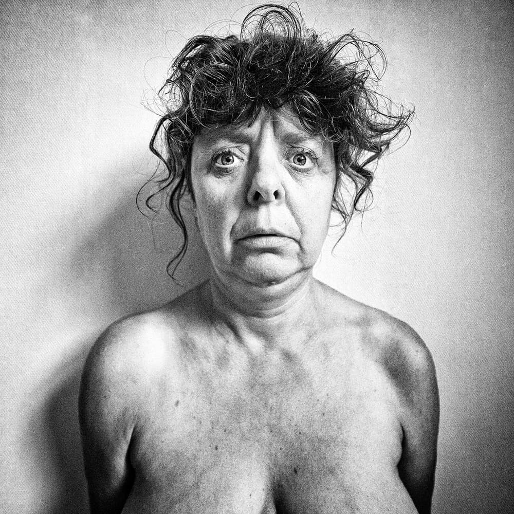 Intense Female Gaze by Ton Dirven — canvas wall art