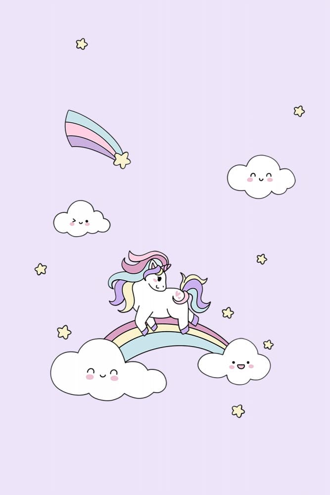 Magical Unicorn Rainbow by Xuan Thai — canvas wall art