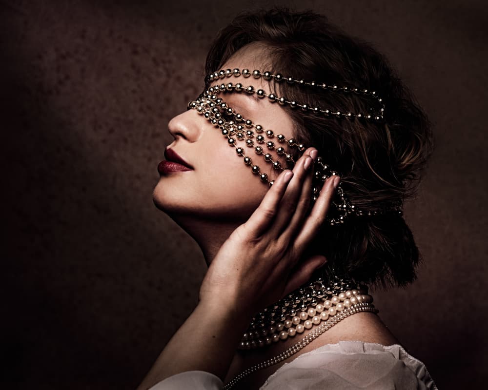 Veiled in Pearls by Ineke Mighorst — canvas wall art