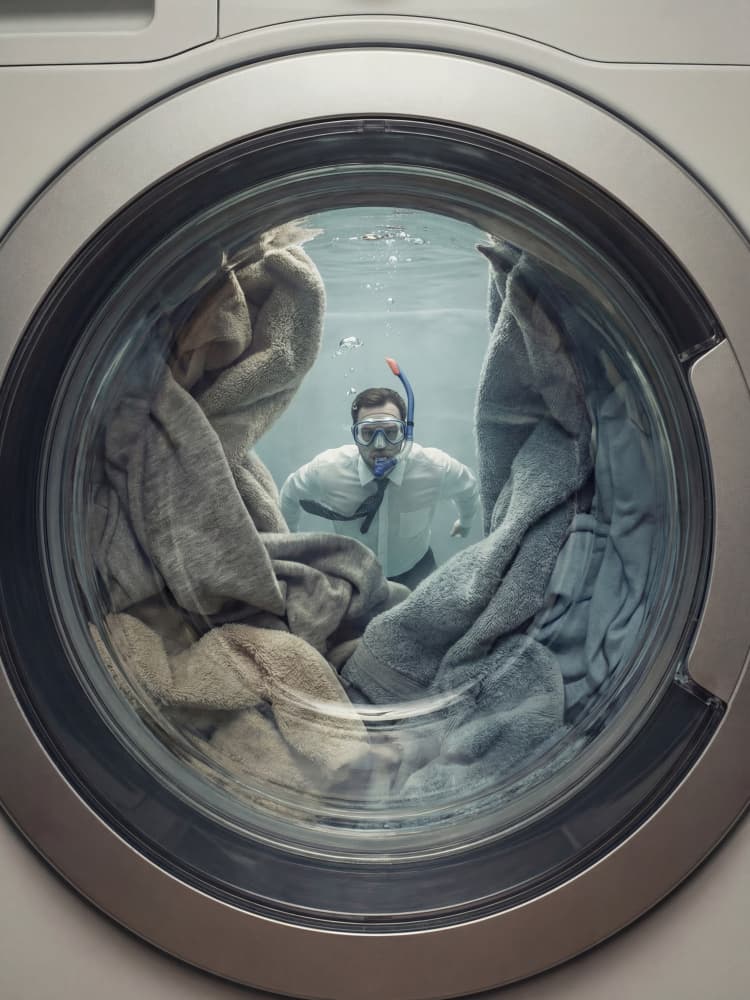 Surreal Laundry Day by Andreas Magnusson — canvas wall art