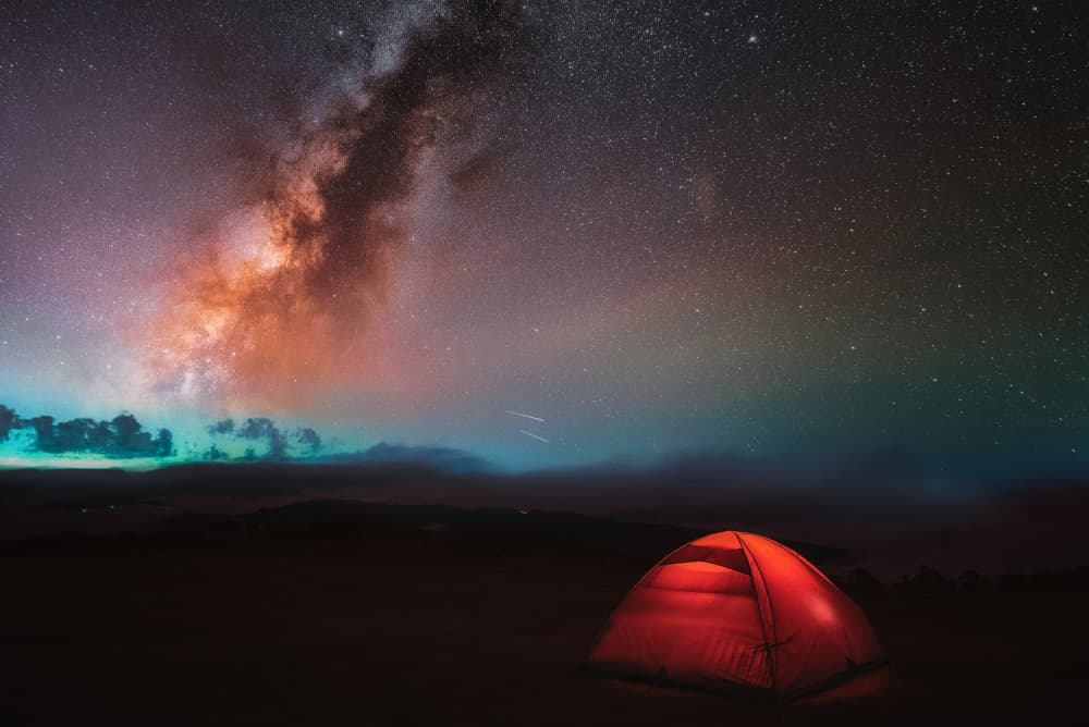 Milky Way Camping by swapnil deshpande — canvas wall art