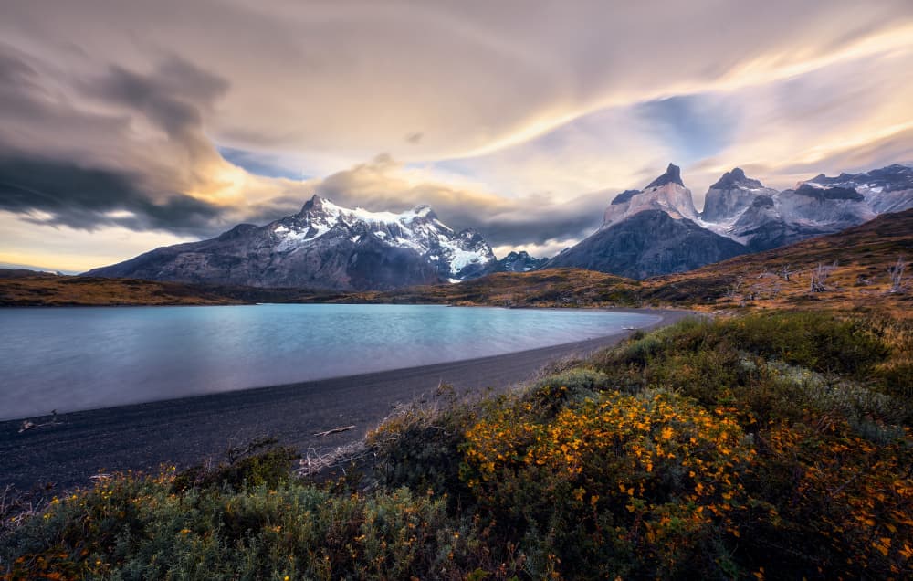 Patagonia Mountain Lake by Ricardo Gayan — canvas wall art