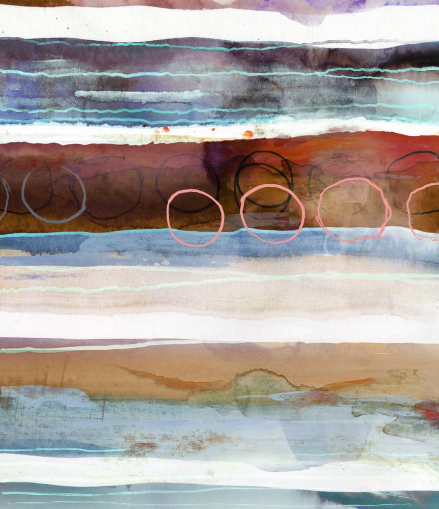 Earthy Abstract Layers by Edward Selkirk — canvas wall art