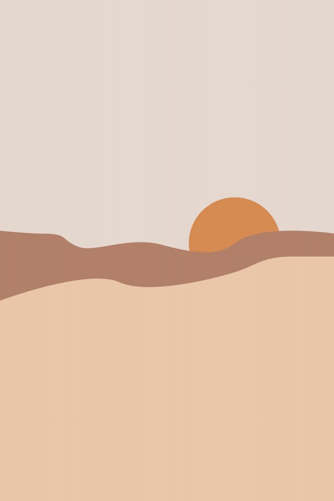 Serene Desert Sunset by Karen Menzenbach — canvas wall art