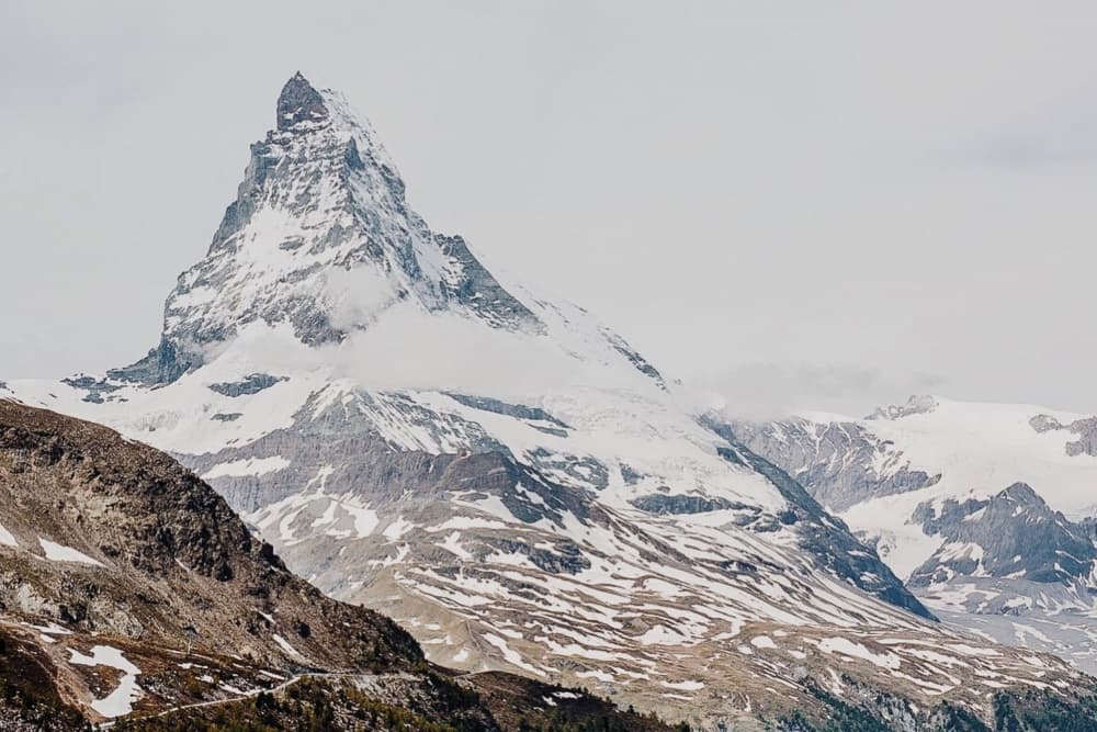 Majestic Alpine Peak by Del Mundo Imagery — canvas wall art