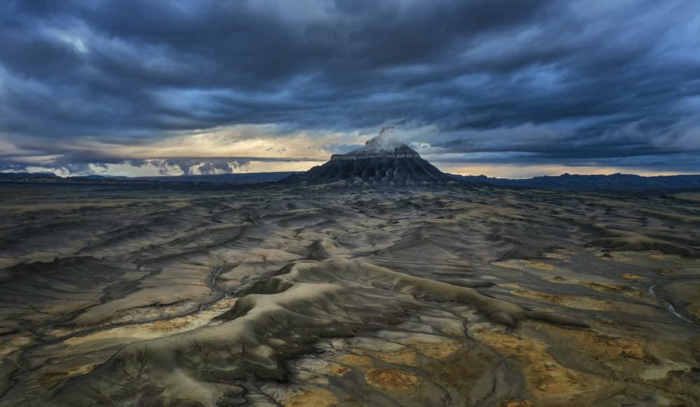 Stormy Mountain Landscape by Joanna W — canvas wall art