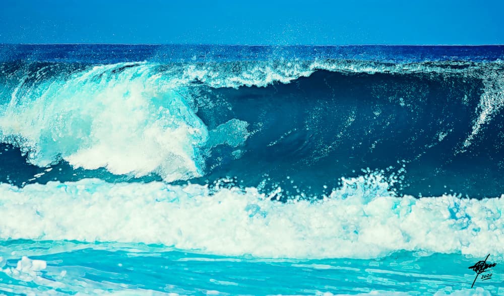 Powerful Ocean Wave by Osvaldo Russo — canvas wall art