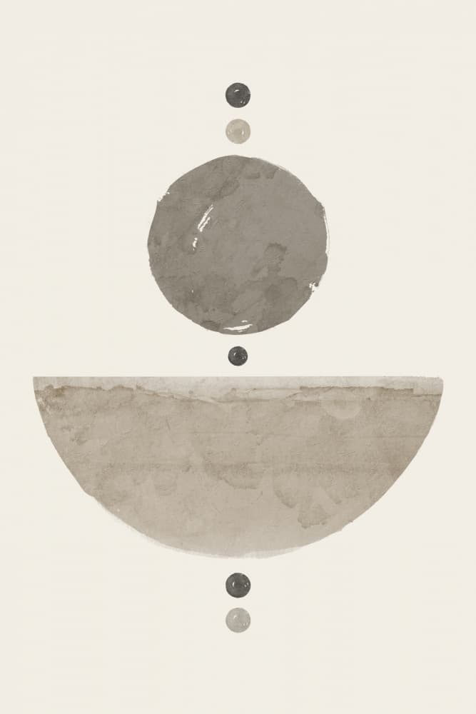 Serene Geometric Balance by Ema Paraschiv — canvas wall art