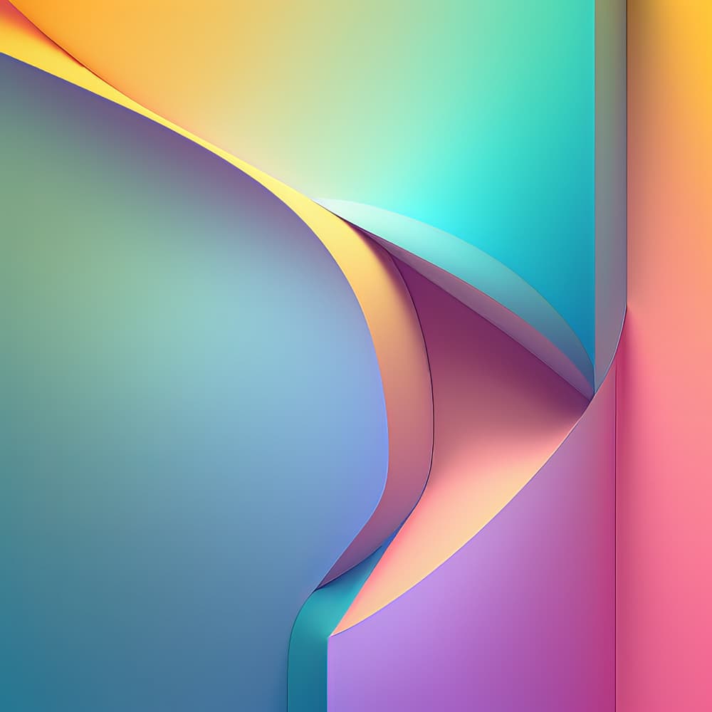 Vibrant Abstract Gradient by Bilge Paksoylu — canvas wall art
