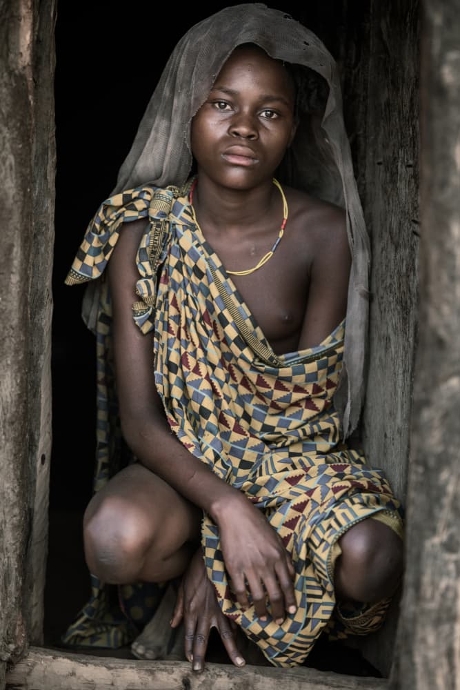 Pensive African Portrait by Trevor Cole — canvas wall art
