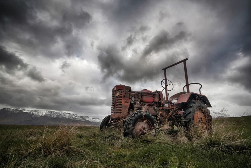 Abandoned Farm Tractor by Þorsteinn H. Ingibergsson — canvas wall art