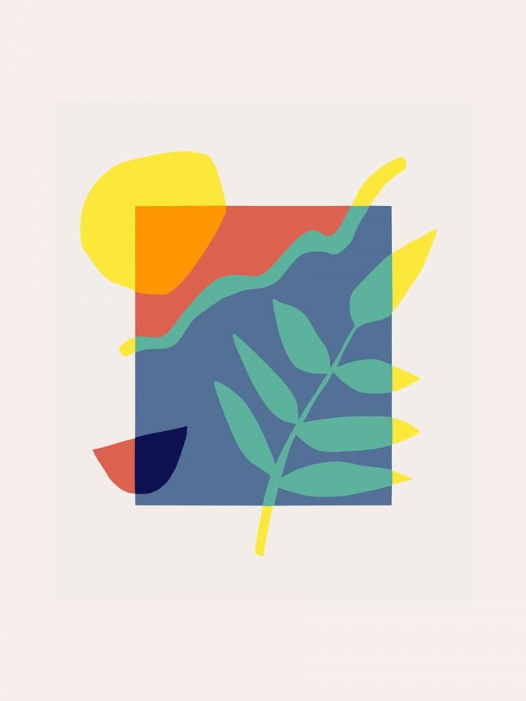 Abstract Summer Landscape by Little Dean — canvas wall art