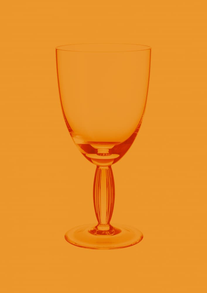 Elegant Orange Glass by Juliana Sampaio Silva — canvas wall art