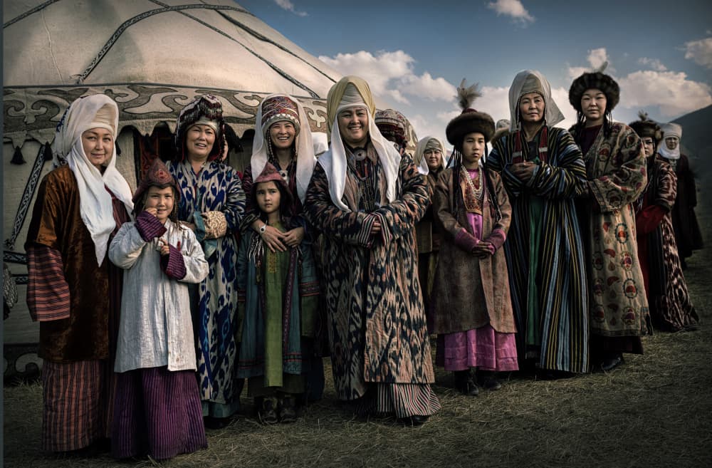 Traditional Yurt Gathering by Waldemar Szmidt — canvas wall art