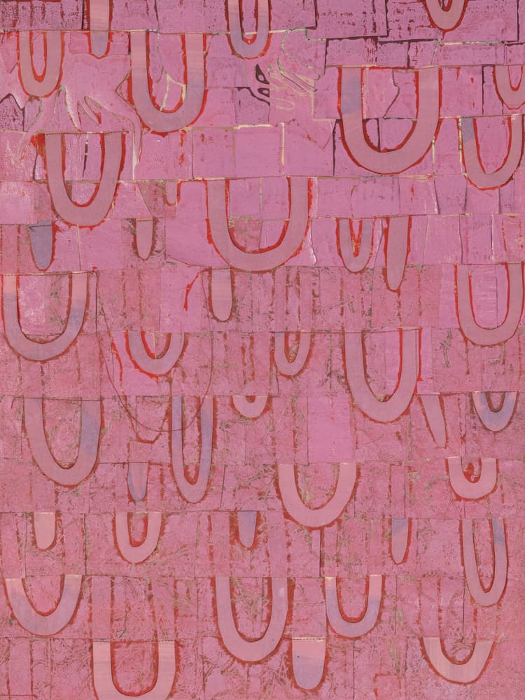 Pink Abstract Curves by Susan Smereka — canvas wall art