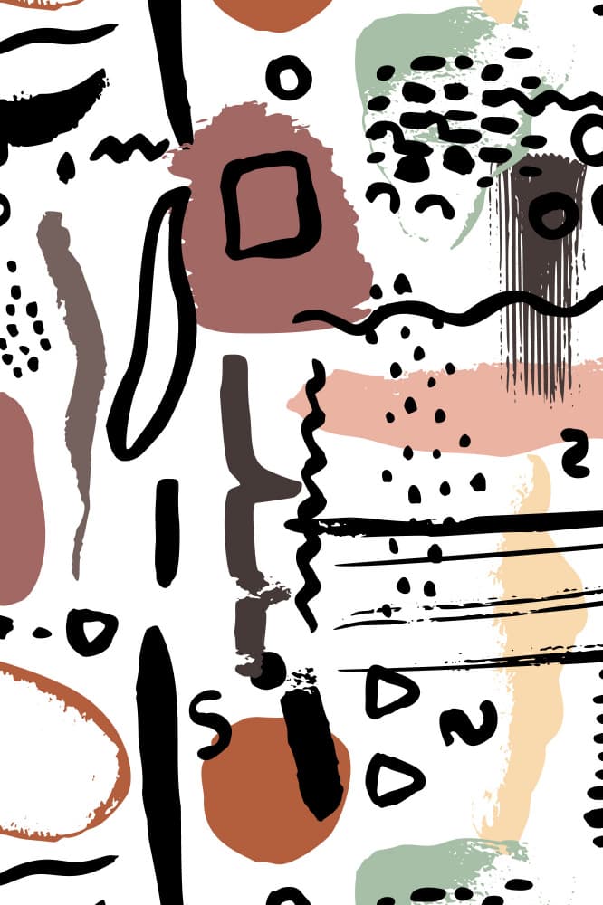 Abstract Earthy Shapes by Anna Rose — canvas wall art