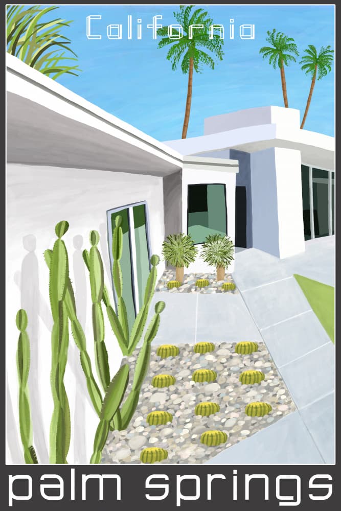 Midcentury Palm Springs Home by Carla Daly — canvas wall art