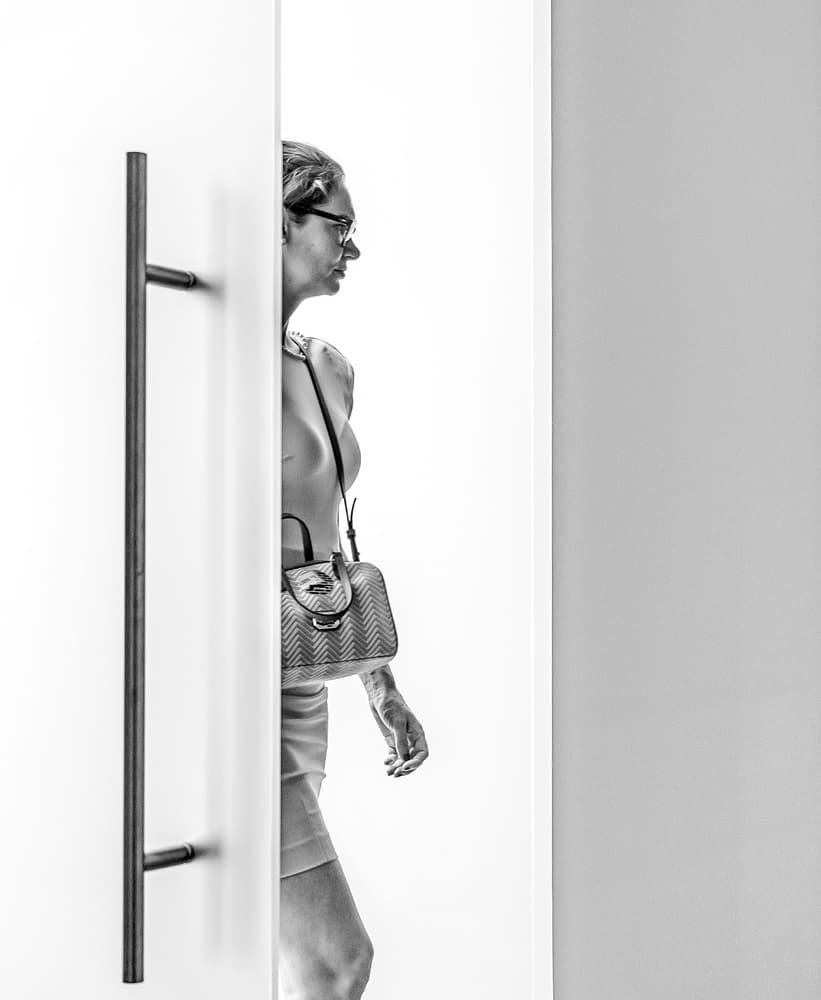 Minimalist Woman's Profile by Lus Joosten — canvas wall art