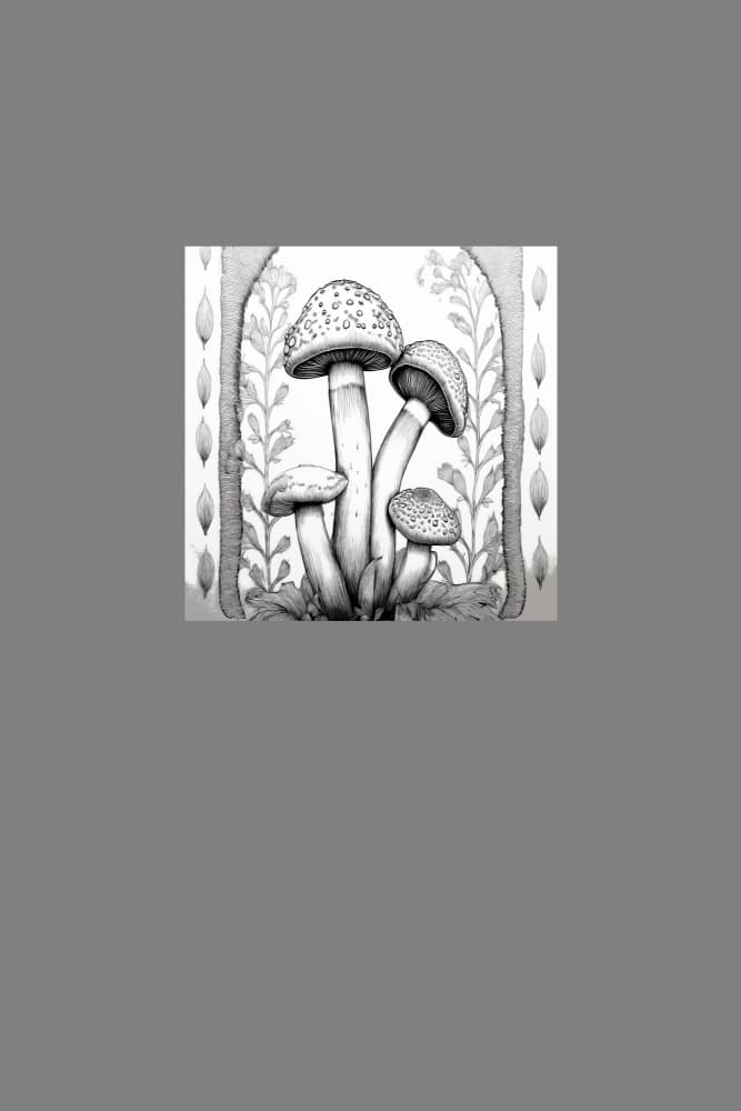 Whimsical Forest Fungi by casa cartissi — canvas wall art