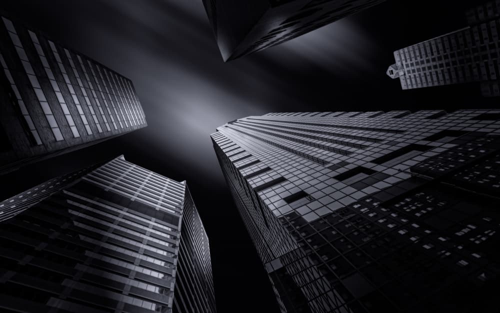 Towering Cityscape by Xiaobing Tian — canvas wall art