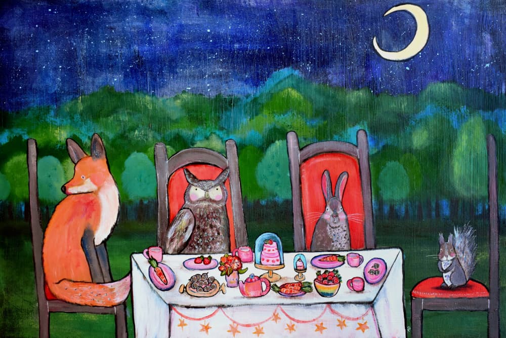 Enchanted Forest Dinner by Andrea Doss — canvas wall art