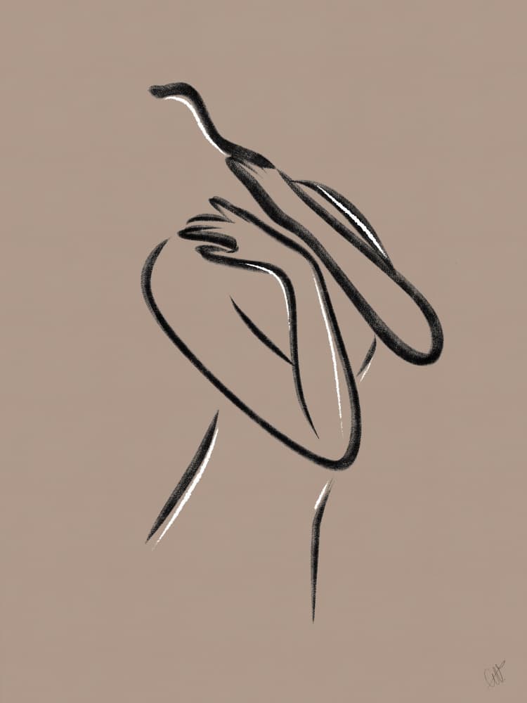 Elegant Woman in Hat by Anne-Marie Volfova — canvas wall art