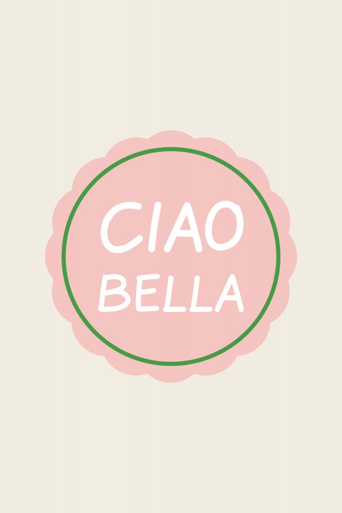 Ciao Bella Pink Circle by Karen Menzenbach — canvas wall art
