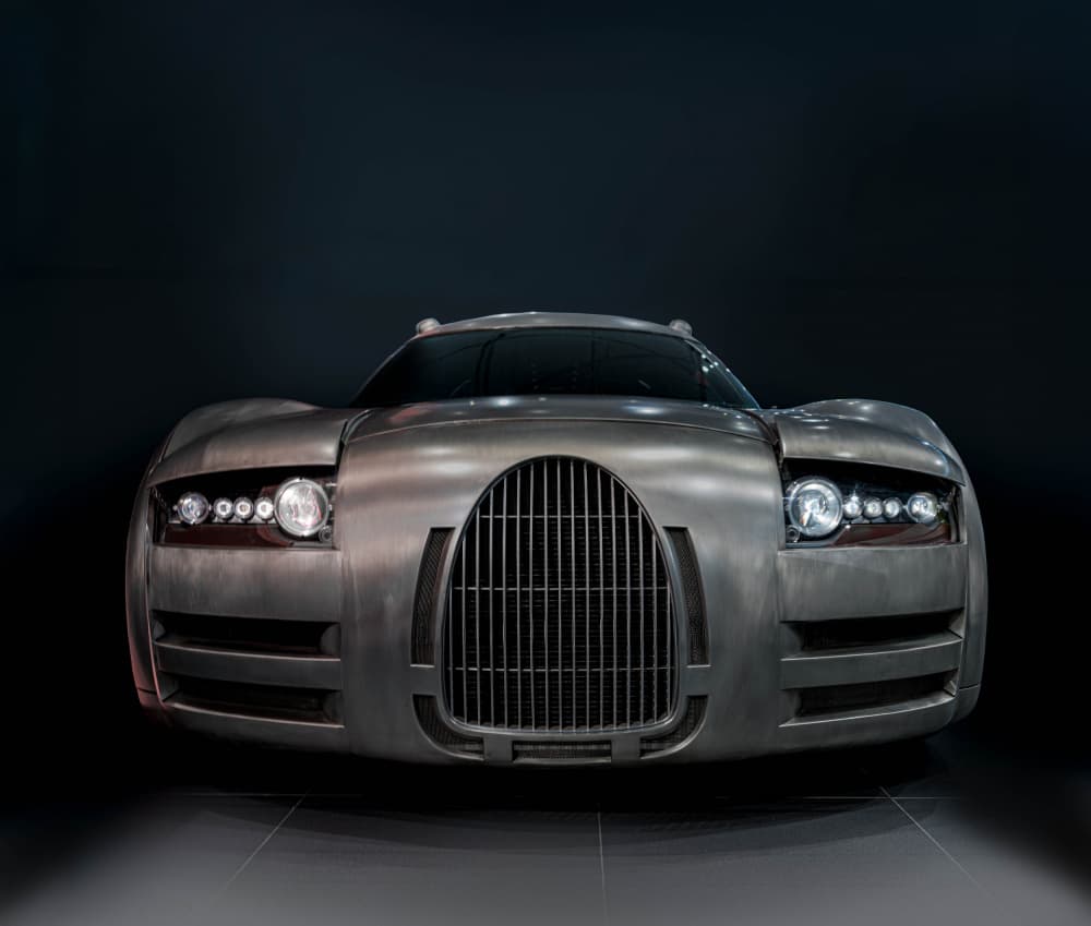 Sleek Industrial Concept Car by Stephan Rückert — canvas wall art