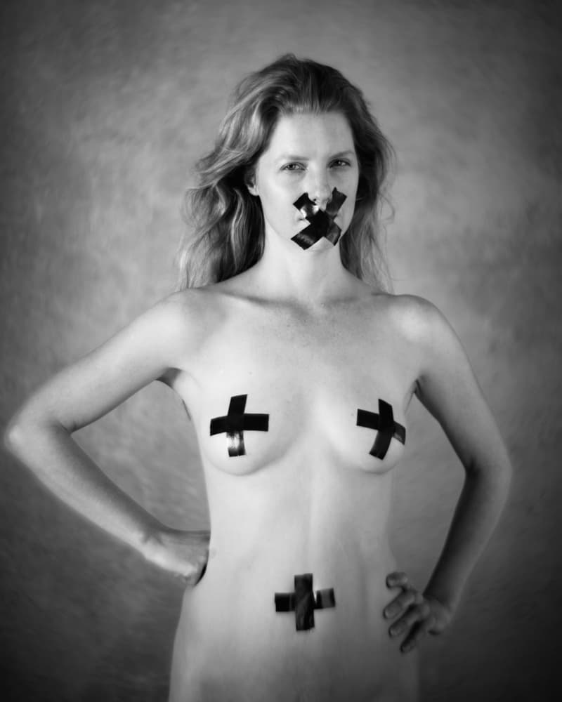 Social Network Nude by Mel Brackstone — canvas wall art