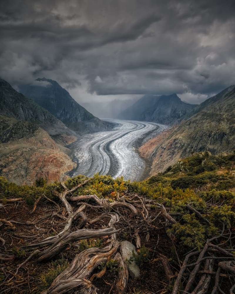 Dramatic Glacier Valley by Marko Klavs — canvas wall art