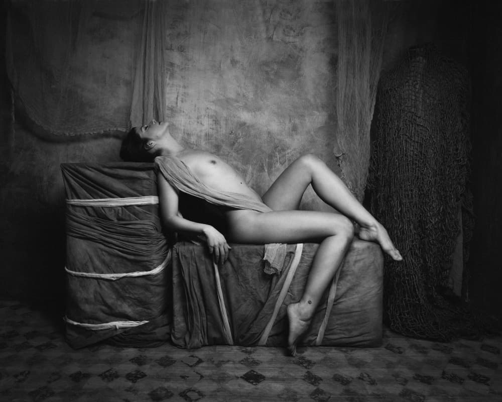 Elegant Nude Study by Christian Kurz — canvas wall art
