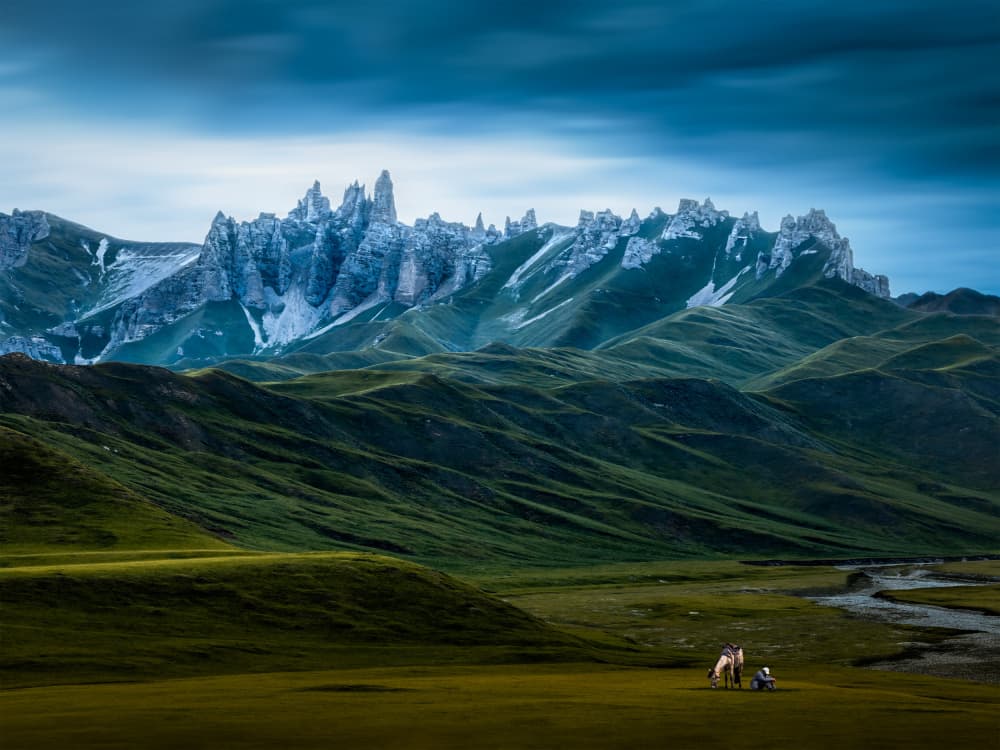 Green Mountain Majesty by Irene Wu — canvas wall art