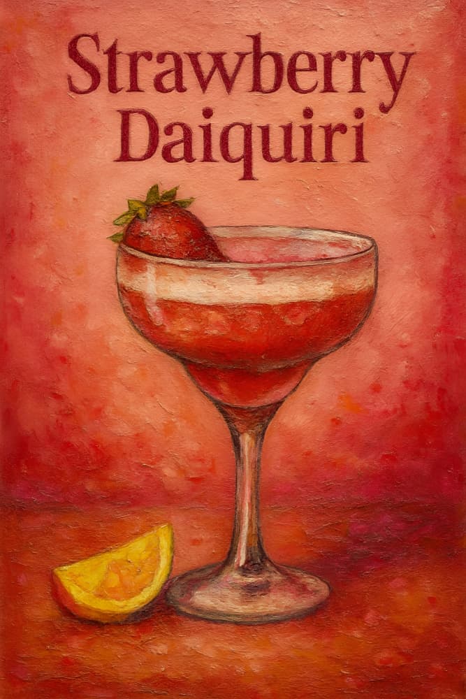 Strawberry Daiquiri by HUGO — canvas wall art
