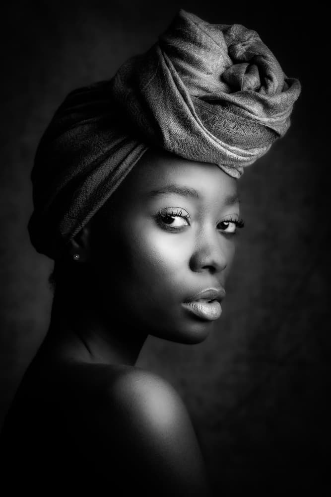 Elegant African Portrait by Ruth Franke — canvas wall art
