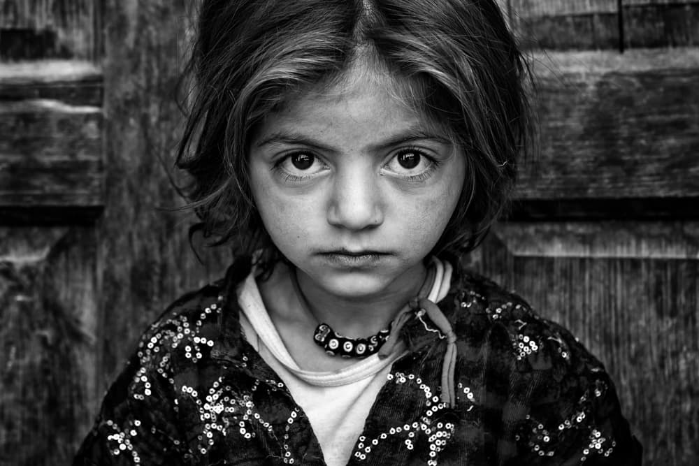 Soulful Child Portrait by Mohammadreza Momeni — canvas wall art