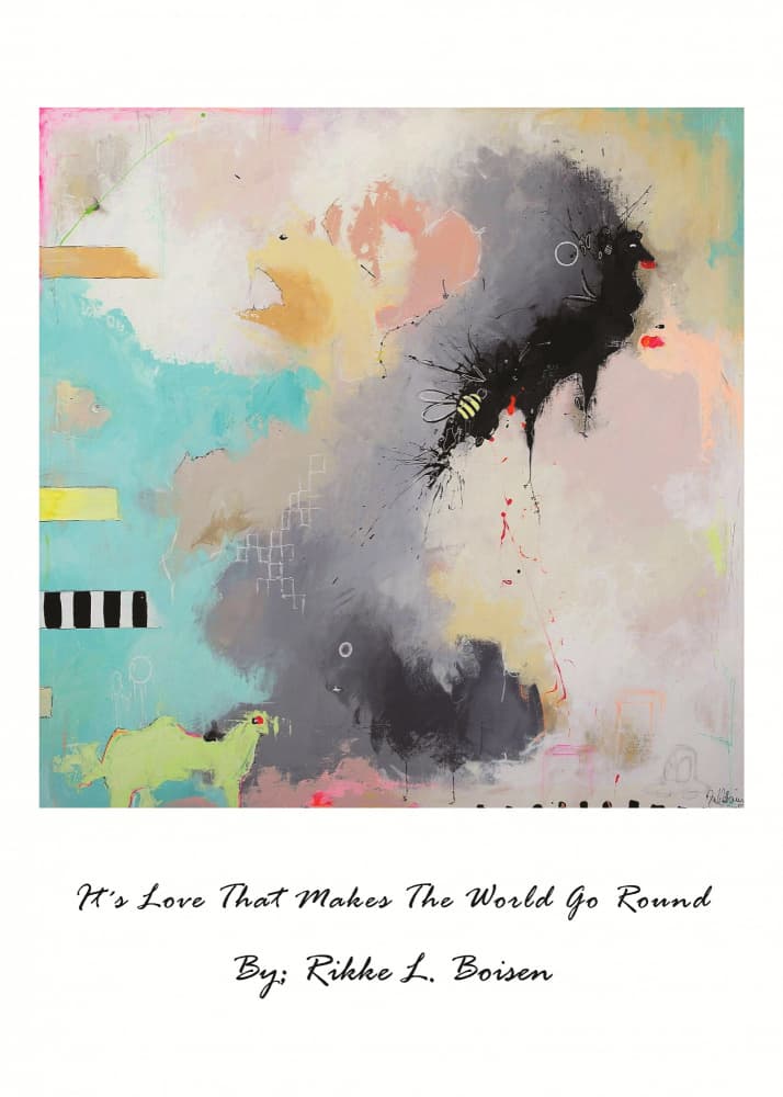 Dynamic Colorful Abstract by Rikke Løndager Boisen — canvas wall art