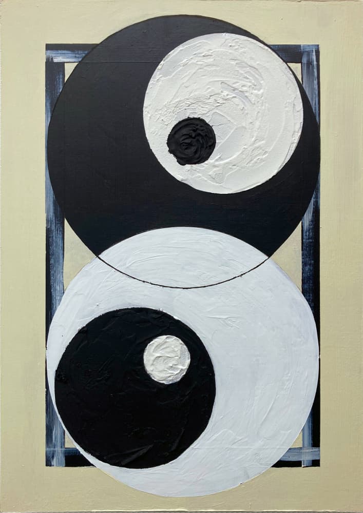 Modern Yin Yang Balance by David Galan — canvas wall art