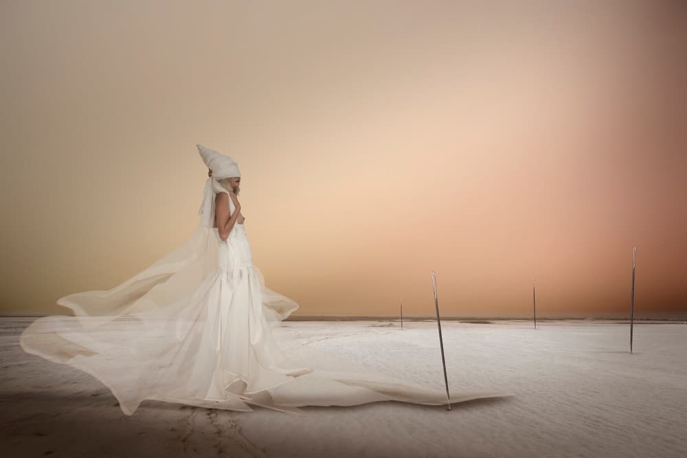 Pregnant Desert Woman by Christine von Diepenbroek — canvas wall art