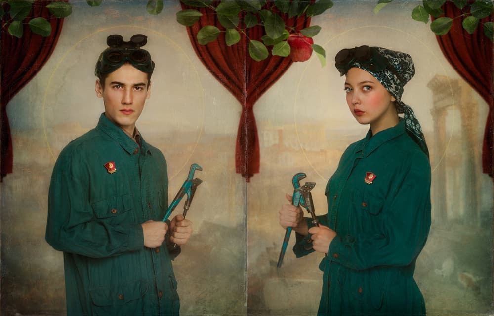 Determined Industrial Youth by Svetlana Melik-Nubarova — canvas wall art