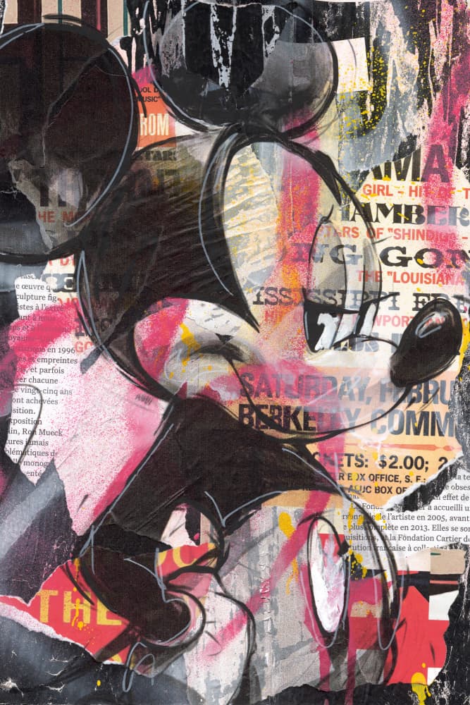 Urban Mouse Collage by thomas chedeville — canvas wall art