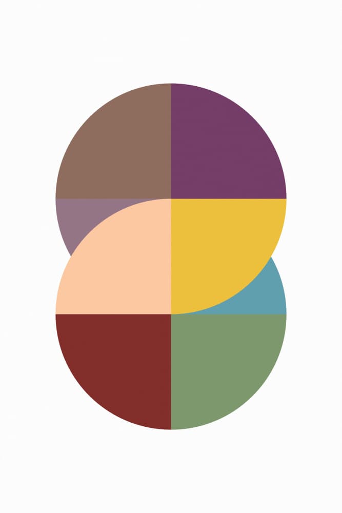 Geometric Color Balance by Pictufy Studio — canvas wall art