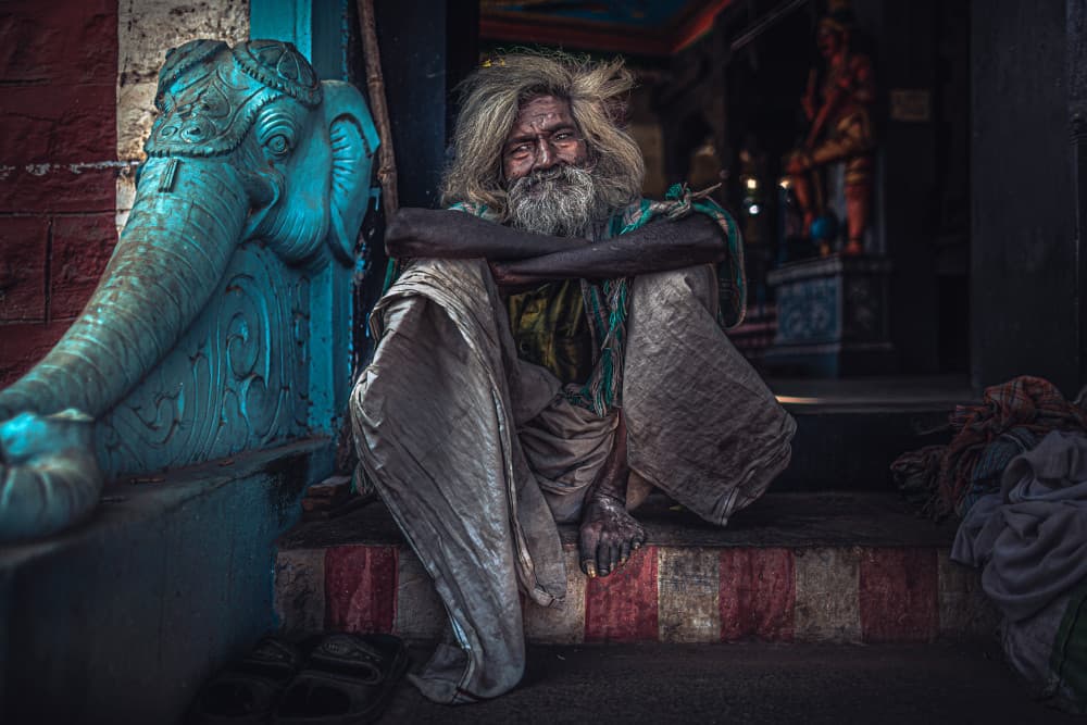 Temple Elder Portrait by Marco Tagliarino — canvas wall art