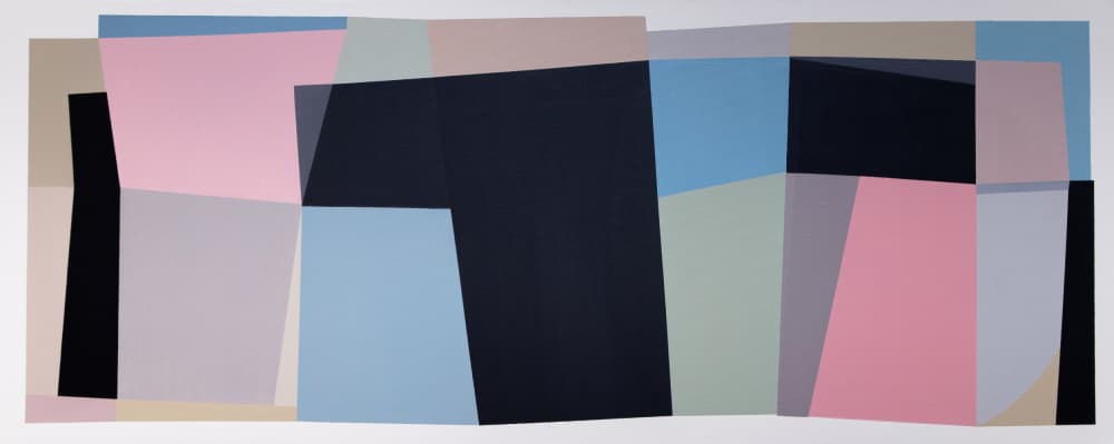Soft Geometric Layers by Ildefonso Martín — canvas wall art