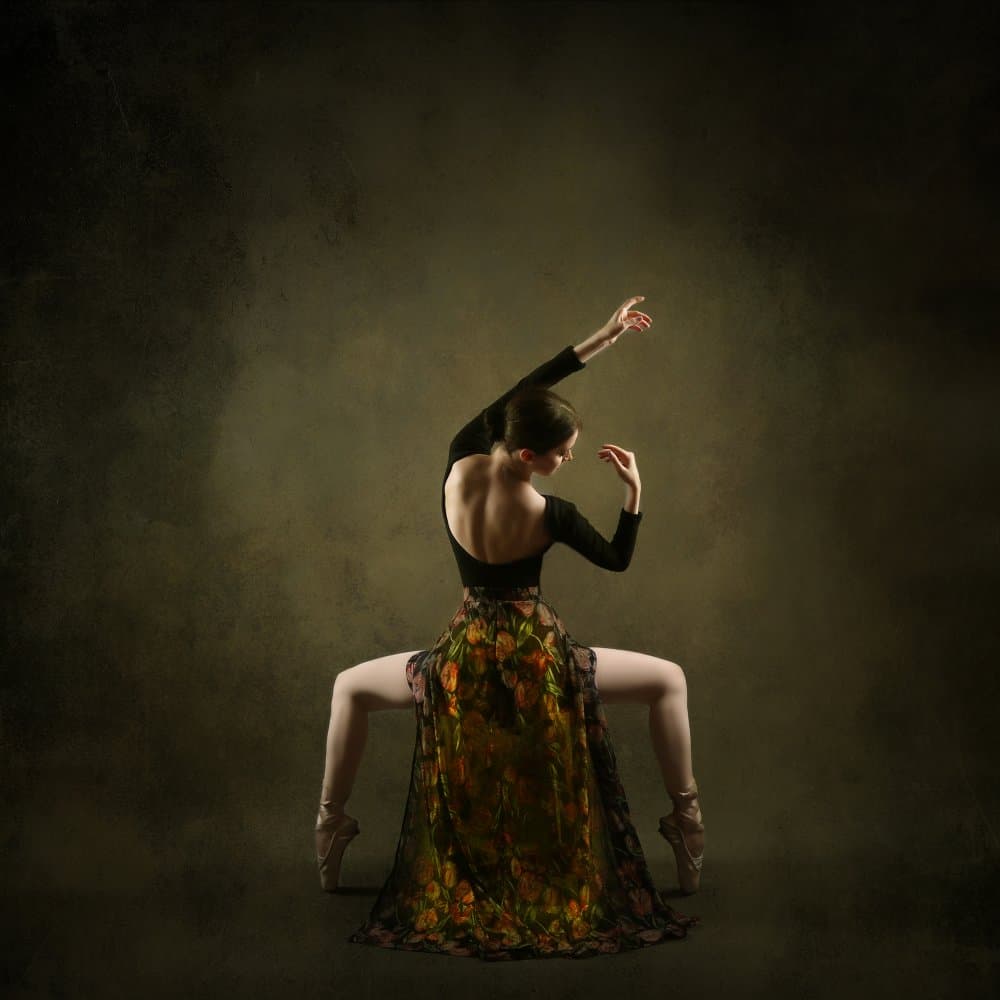 Ballerina In Bloom by Moein Hasheminasab — canvas wall art
