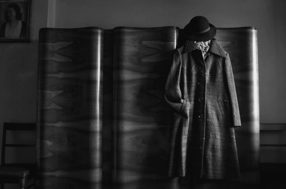 Mysterious Fedora and Coat by Nicoleta Gabor — canvas wall art