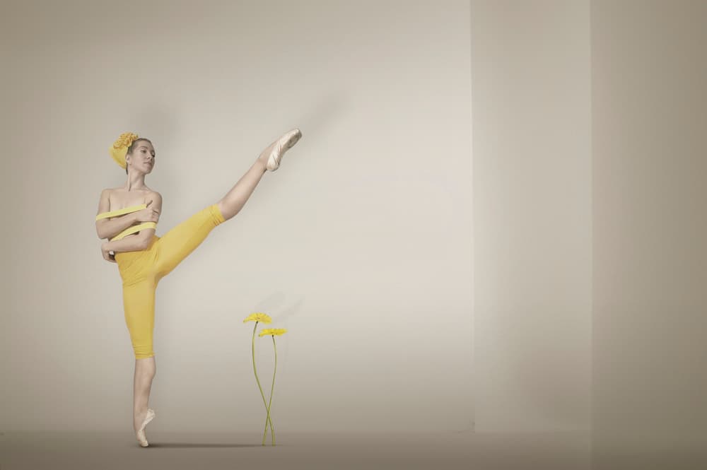 Yellow Ballerina Grace by Christine von Diepenbroek — canvas wall art