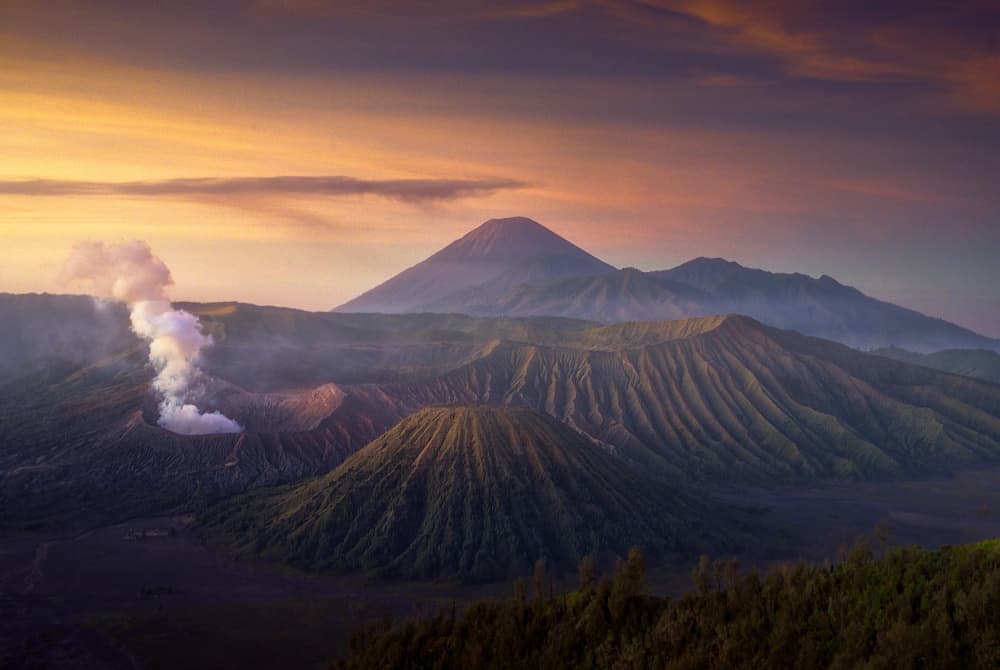 Volcanic Dawn Majesty by SANDEEP MATHUR — canvas wall art